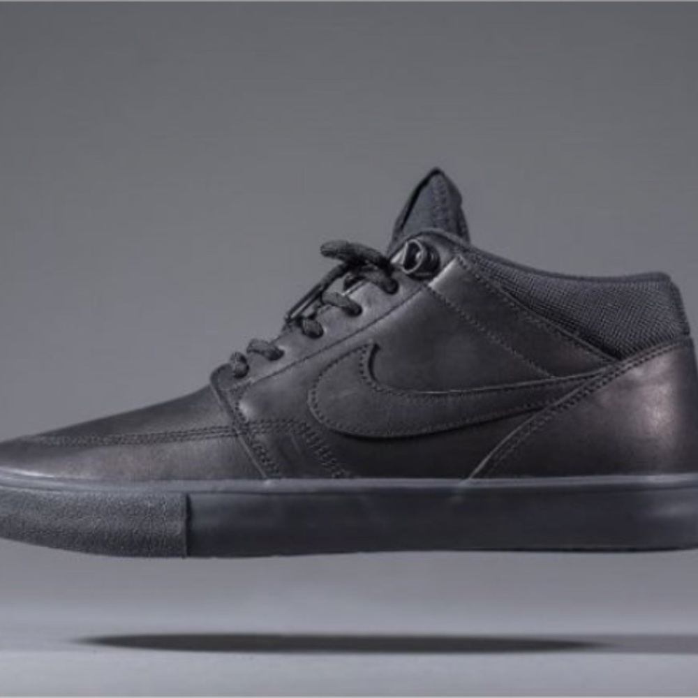 Nike Men's SB Portmore 2 Solar Mid Premium 'Black Anthracite' Size 9